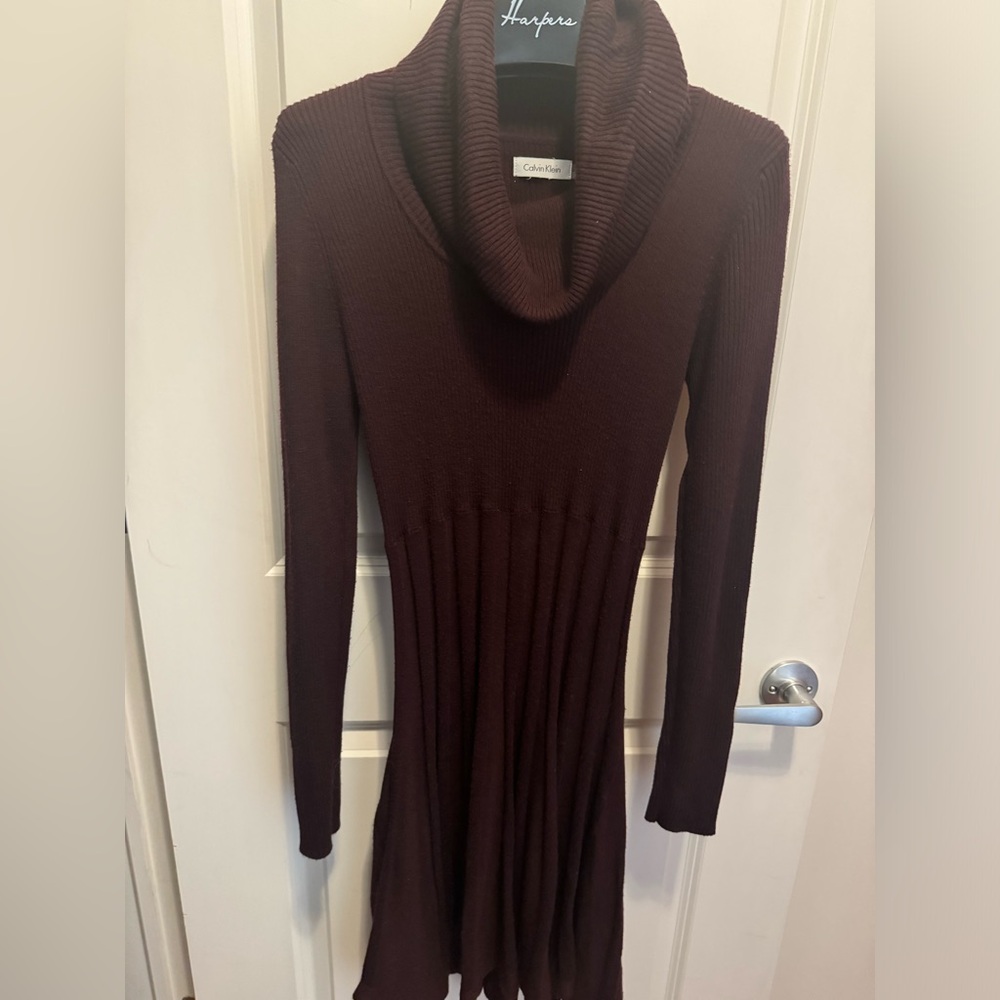 Calvin Klein - Brown Sweater Dress - Size Small